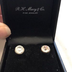 Macy’s diamond stud earrings